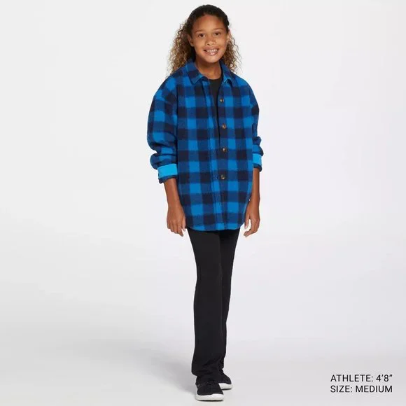 NWT DSG Girls' Plaid Shacket - Picture 5 of 9